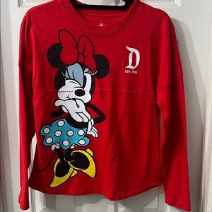 Disneyland Resort Spirit Jersey Red Minnie & Daisy Girls Size XL